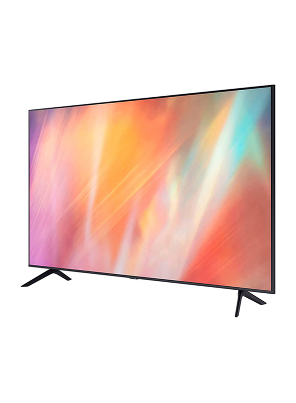 Samsung 50-Inch Crystal Flat 4K UHD Smart LED TV (2021), UA50AU7000UXZN, Titan Grey