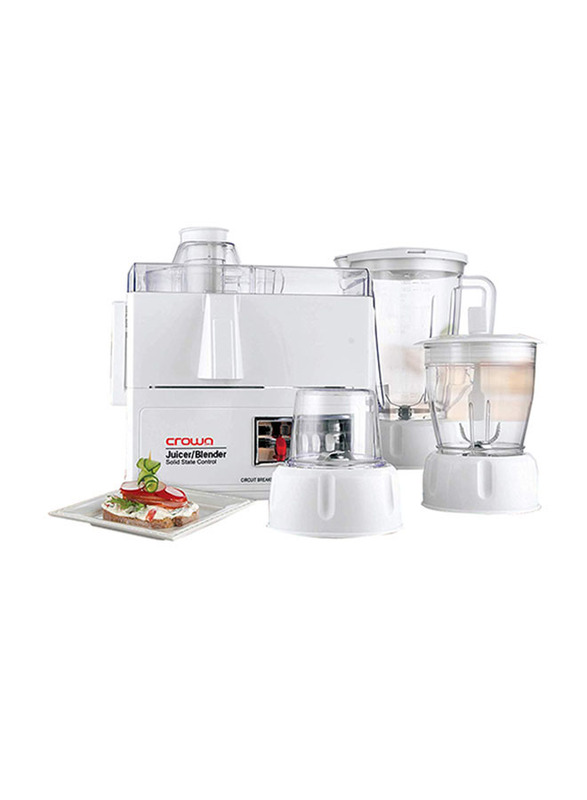 Crownline 1.6L Food Blender, 400W, FP-165, White