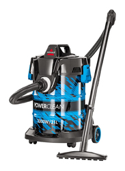 Bissell Powerclean Drum Vacuum Cleaner, 21L, 2000W, 2027E, Blue/Black
