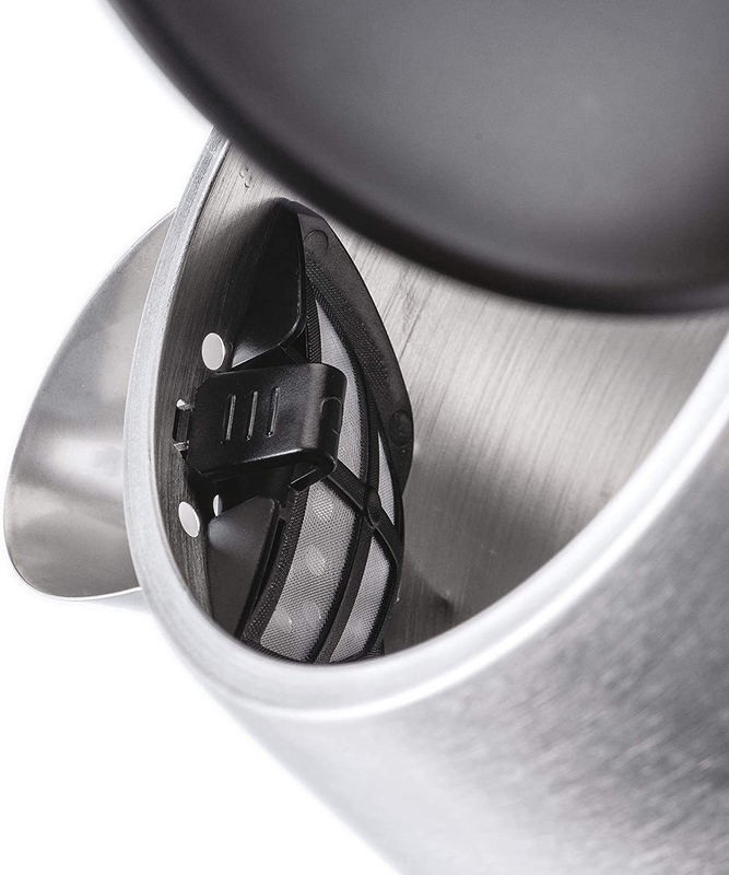 Black+Decker 1.7L Concealed Coil Stainless Steel Kettle, 2000W, JC450-B5, Silver