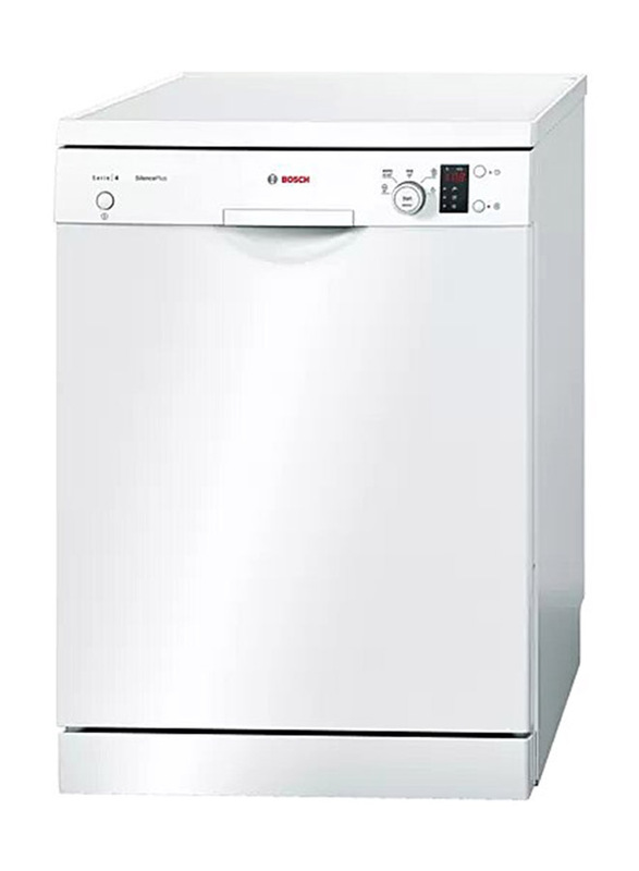 Bosch Series 4 12 Place Settings Free Standing Dishwasher, 11.1 Liter, 5 Programs, SMS50E92GC, White