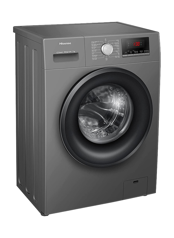 Hisense 7kg 1200 RPM Front Load Washing Machine, WFPV7012MT, Silver