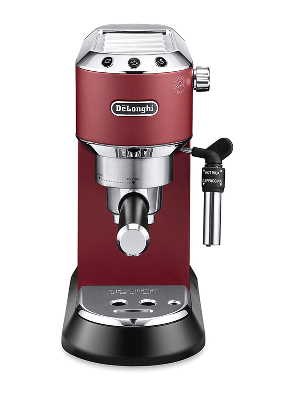 

Delonghi Dedica Style Pump Espresso Machine, EC685.R, Red