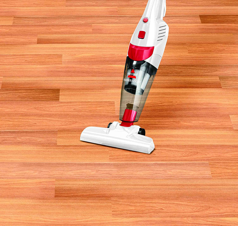 Bissell Featherweight 2-in-1 Upright Vacuum Cleaner, 450W, 0.5L, 2024C, Red/White