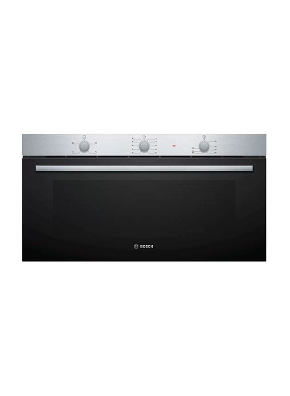 Bosch 85L Electric Built-in Stainless Steel Oven, VBC011BR0M, Black/Silver