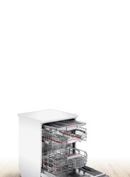 Bosch Serie 6 Free-Standing Dishwasher, SMS6ECW38M, White