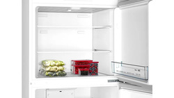 Bosch 485L Double Door Frost Free Free-Standing Refrigerator with Freezer At Top, KDN55NL20M, Grey