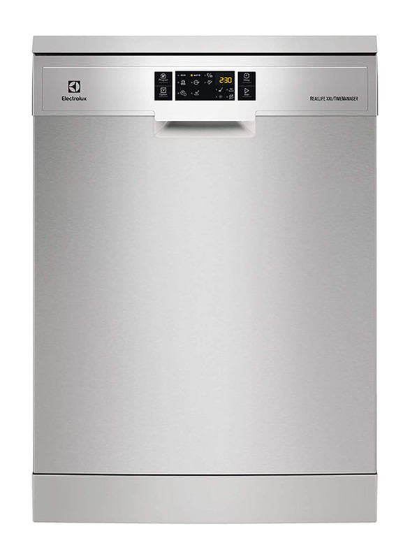 Electrolux 15 Place Settings 10 Programs Freestanding Air Dry Dishwasher, ESF8570ROX, Silver