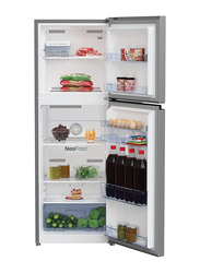 Beko 250L Double Door Refrigerator, RDNT300XS, Grey