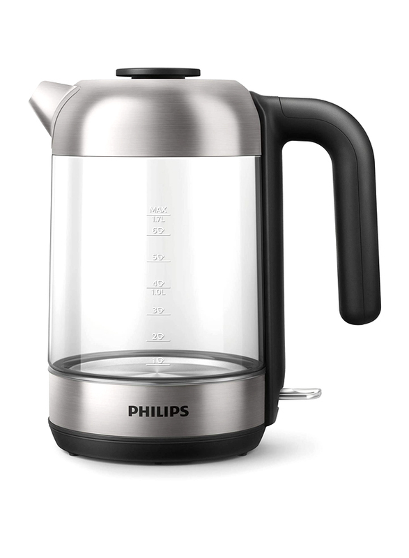 

Philips Series 5000 Kettle, 1.7L, 2200W, HD9339/81, Clear/Silver