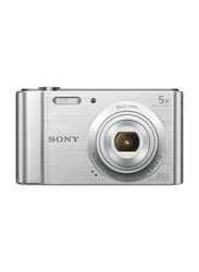 Sony DSCW800 Digital Camera, 20.1 MP, Silver