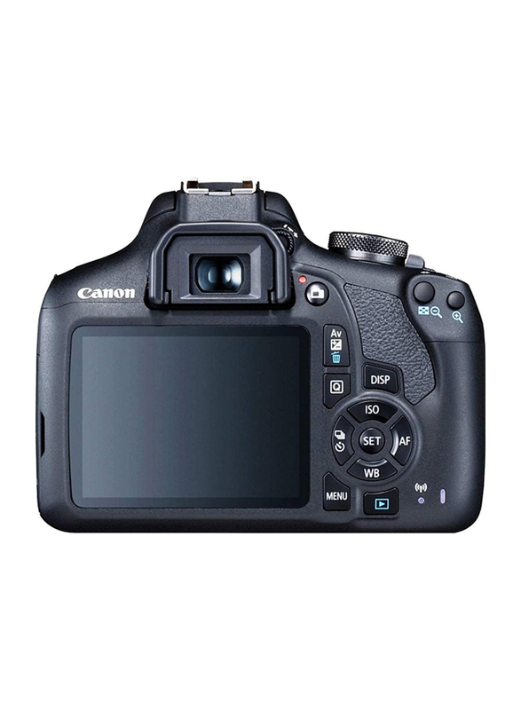 Canon EOS 2000D DSLR Camera with EF-S 18-55mm III Lens, 24.1 MP, Black
