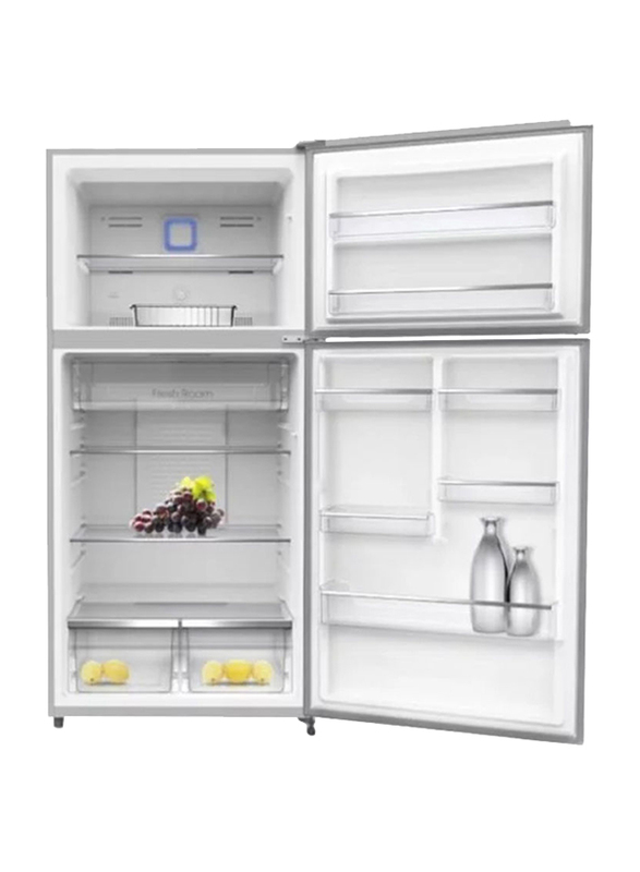 Terim 600L Double Door Refrigerator, TERR600SS, Silver