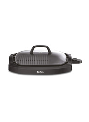 Tefal Plancha Electric Smokeless Grill with Lid, 2000W, CB6A0827, Black