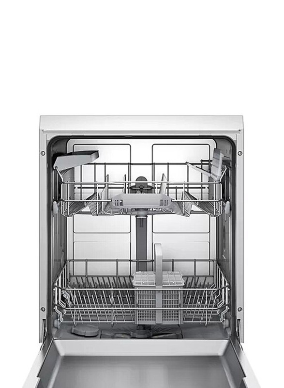 Bosch Series 4 12 Place Settings Free Standing Dishwasher, 11.1 Liter, 5 Programs, SMS50E92GC, White