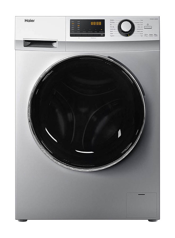 

Haier 10kg 1400 RPM Front Load Washing Machine, HW100-14636S, Silver