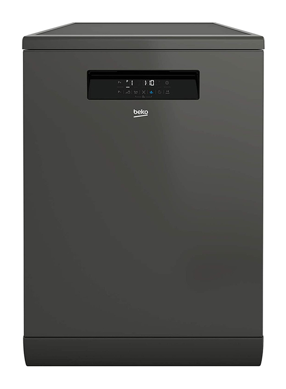 Beko 15 Place Setting 9 Programs Dishwasher, DFN39533G, Manhattan Grey