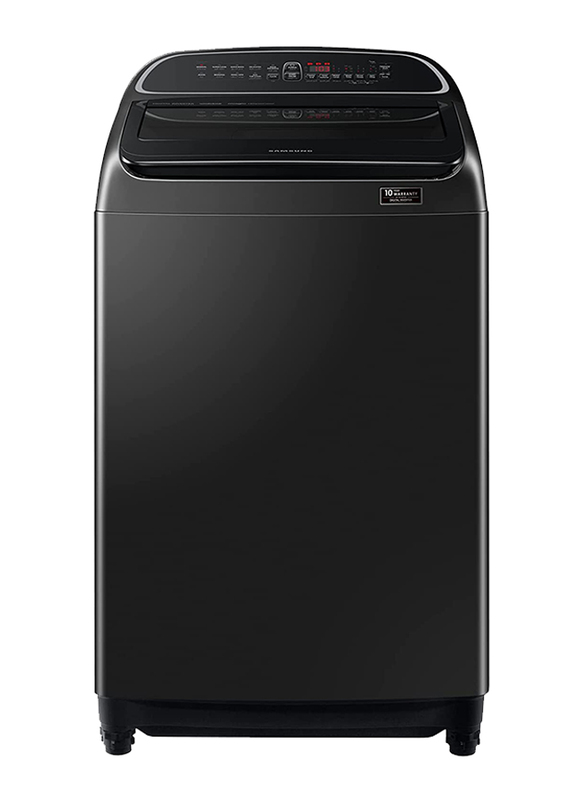 Samsung 12.5Kg Top Load Washer with Digital Inverter and Wobble Technology, WA12T6260BV/GU, Black