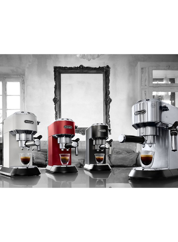 Delonghi 1.1L Stainless Steel Espresso Maker, 1300W, EC685R, Red