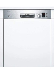 Bosch Serie 4 Built-In Semi Integrated Dishwasher with 12 Place Settings, SMI53D05GC, White
