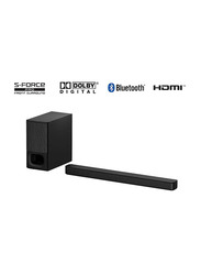 Sony HT-S350 2.1 Channel Soundbar with Wireless Subwoofer Home Theater, 320W, Black