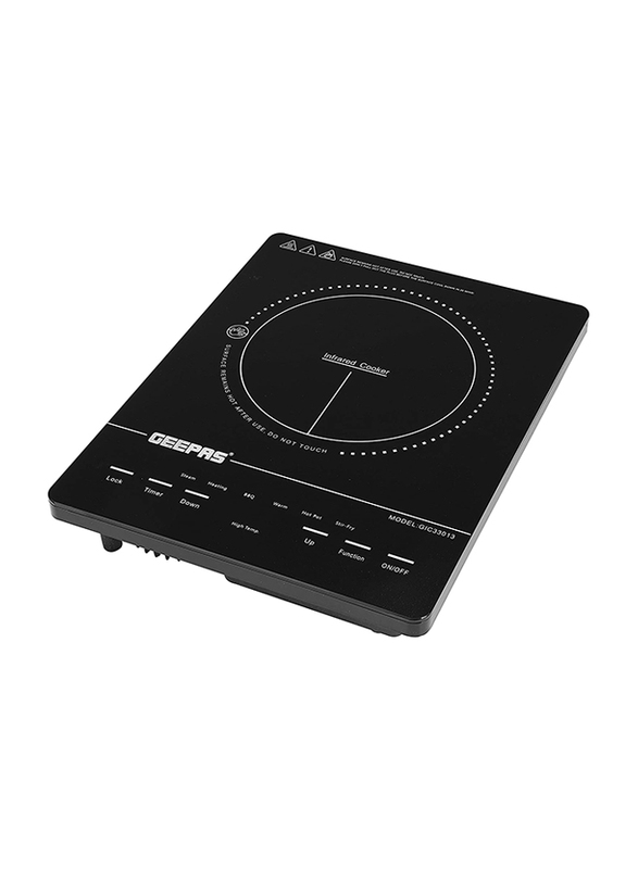 Geepas Digital Single Infrared Cooker, 2000W, GIC33013, Black