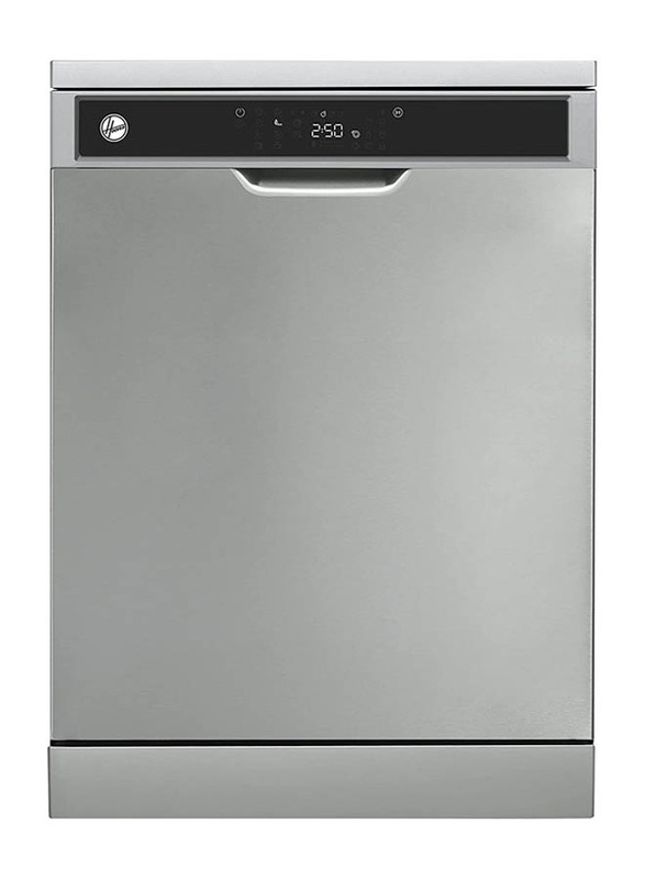 Hoover 10 Programs 15 Place Settings Free Standing Steel Dishwasher, HDW-V1015-S, Grey