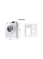 Samsung 8 Kg/6 Kg 1400 RPM Front Load Washer & Dryer, WD80T4046EE/SG, White