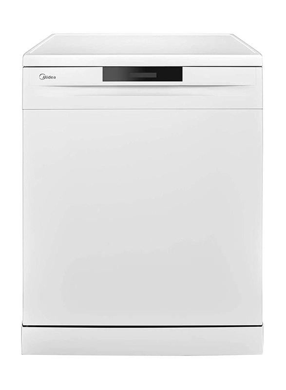 Midea 5 Programs 14 Place settings Free Standing Dishwasher, WQP147605V-S, White