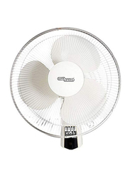 Super General Wall Mounted Fan with Remote, 16-inch, SGWF16MR, White