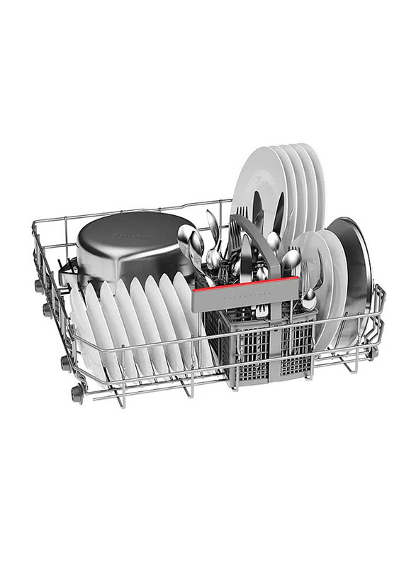 Bosch Series 4 13 Place Settings Free Standing Dishwasher, 10.4 Liter, 6 Programs, SMS46NW10M, White