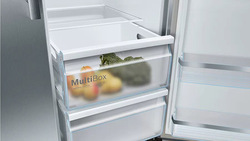 Bosch 598L Frost Free Series 6 American Side By Side Refrigerator, KAG93AI30M, Grey
