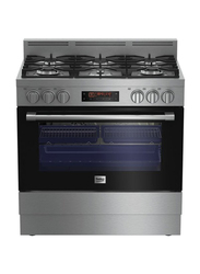 Beko Freestanding 5 Burner Gas Cooker, GM16425DXNG, Black