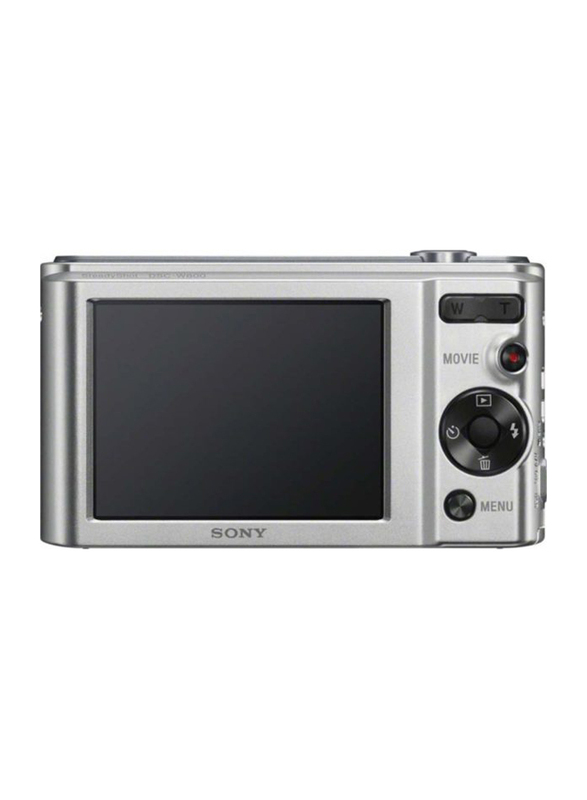 Sony DSCW800 Digital Camera, 20.1 MP, Silver