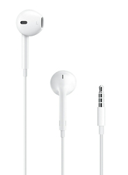 Apple EarPods 3.5 mm Jack In-Ear Headphones with Mic, White