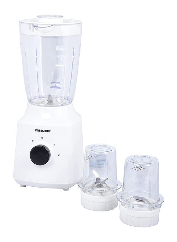 Nikai 1.5L 3-in-1 Blender, 300W, NB1900NA, Clear/White