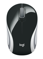 Logitech M187 Wireless Optical Mini Mouse, Black