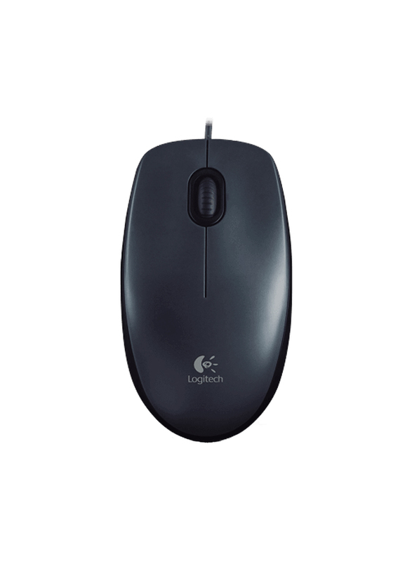 

Logitech M100 Wired Optical Mouse, Black