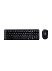 Logitech MK220 Wireless English/Arabic Keyboard & Mouse Combo, Black