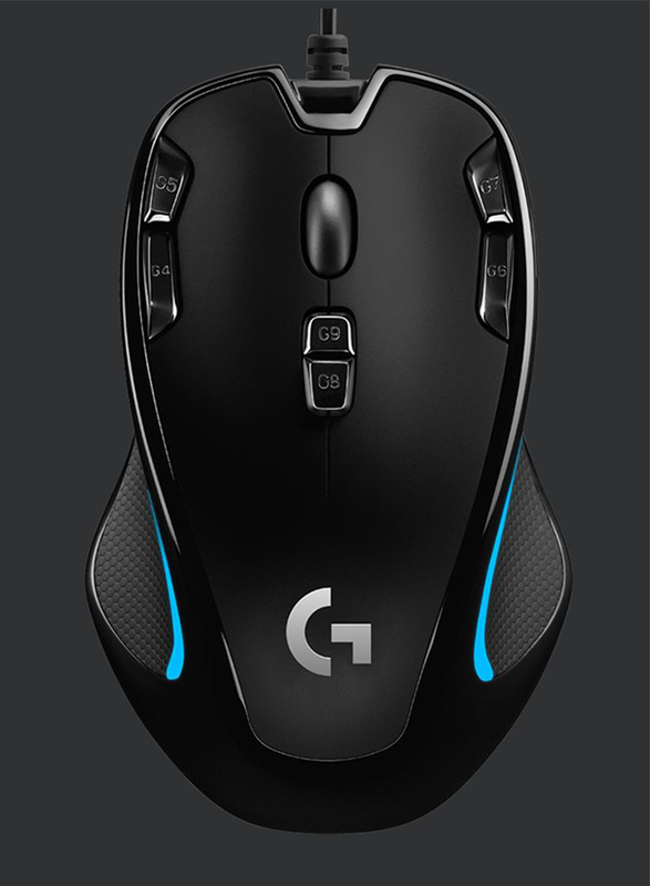 

Logitech G300S Wired Optical Gaming Mouse, Blue/Black