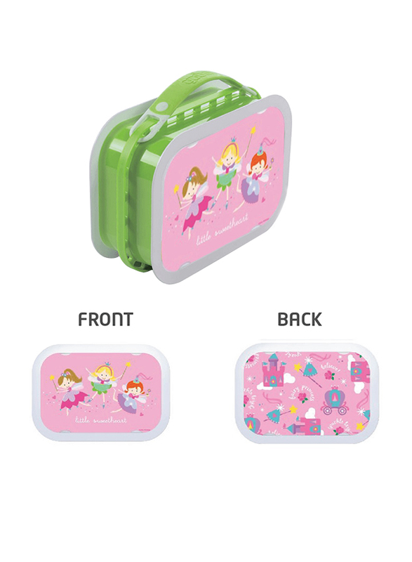 

Yubo Fairy Princess Print Lunch Box, Green