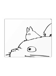 RKN Printed Anti-Slip Gaming Mouse Pad, White/Black