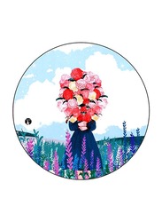 RKN A Woman Printed Mouse Pad, Multicolour