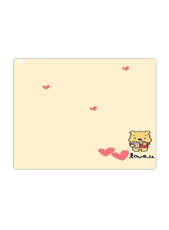 

RKN Printed Anti-Slip Gaming Mouse Pad, Beige/Pink/Yellow