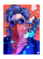 RKN Stranger Things Printed Mouse Pad, Red/Pink/Blue