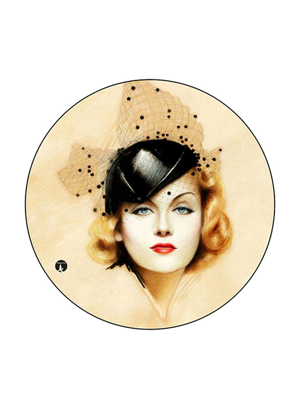 

RKN A Woman Printed Mouse Pad, Beige