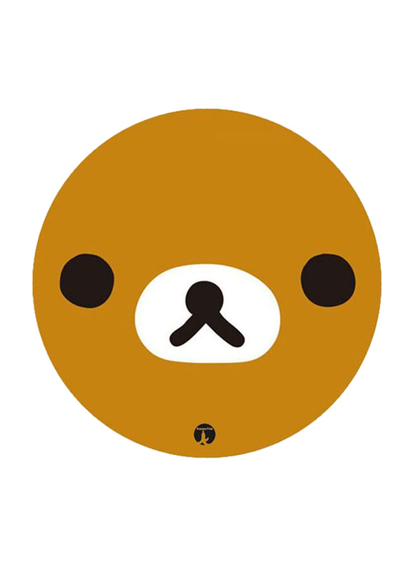 

RKN Bear Rilakkuma Printed Mouse Pad, Beige/Black/White