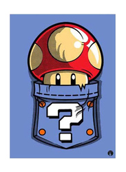 RKN Super Mario Printed Mouse Pad, Blue/Red/Yellow