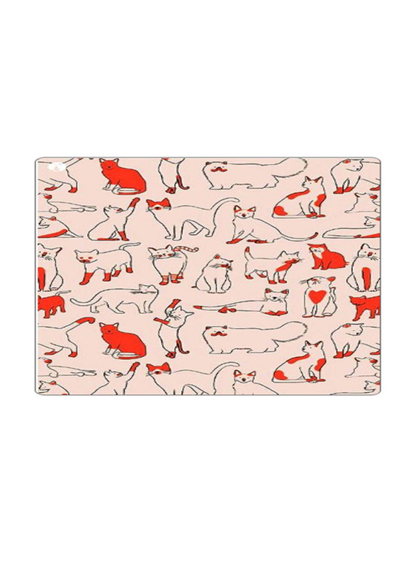 

RKN Printed Anti-Slip Gaming Mouse Pad, Beige/Orange