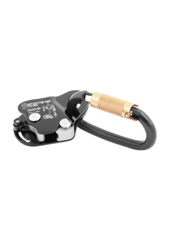

Singing Rock Back Up Fall Arrester and Work Positioning Device with Carabineer, Black